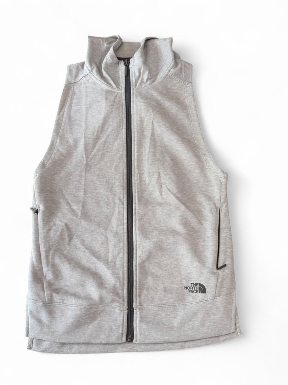 The North Face Light Gray Women's Sleeveless Zip up hoodie